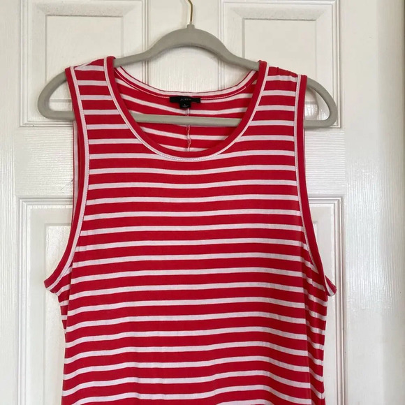J. Crew Red and White Striped Maxi Dress - Picture 3 of 7